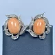 Orecchini in Oro 14kt ed Argento con Coralli