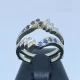 Anello Design oro 14 kt Diamanti e Zaffiri