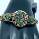 Bracciale Rigido Oro 14Kt ed Argento