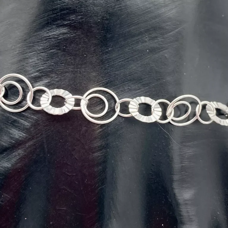Bracciale Anelli oro Bianco Donna