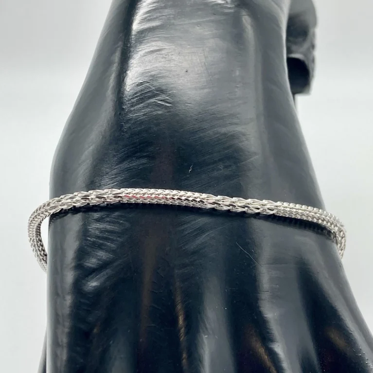 Bracciale Bianco Tubolare Uomo