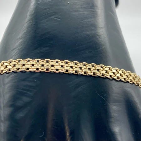 Bracciale Piatto Uomo in Oro Giallo 18Kt 750
