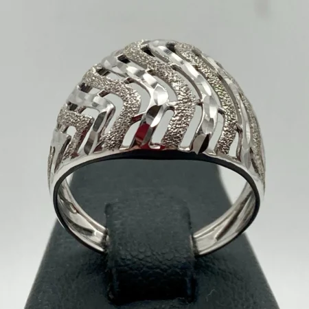 Anello Donna Traforato Oro Bianco 18kt 750