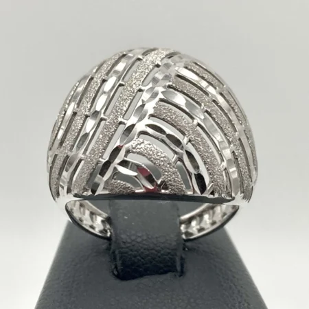 Anello Donna Traforato Oro Bianco 18kt 750