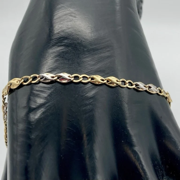 Bracciale Uomo CERINI in Oro Giallo e Bianco18kt 750
