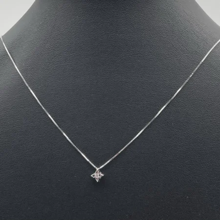 Collana Punto Luce MILUNA in Oro Bianco 18kt 750
