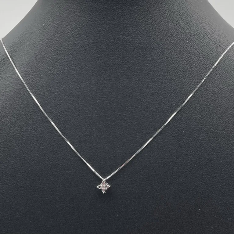 Collana Punto Luce MILUNA in Oro Bianco 18kt 750