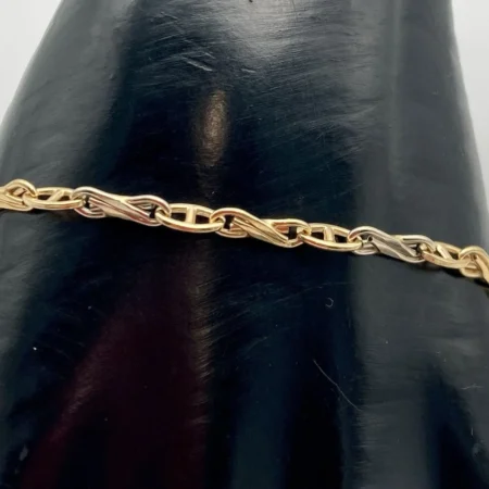 Bracciale Uomo MANCINI in Oro Giallo e Bianco 18kt 750