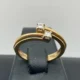 Anello Contrarie' in Oro Giallo 18kt o 750 con Diamanti