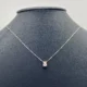 Collana Punto Luce con Diamante da 0,20ct in Oro Bianco 18kt o 750