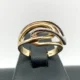 Anello Donna Traforato in oro Giallo e Bianco 18Kt 750