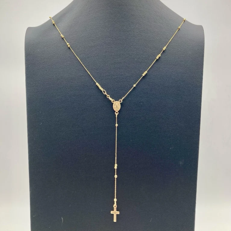 Collana Rosario Unisex in oro giallo 18kt o 750