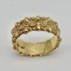 Anello Donna Design Artigianale in oro Giallo 18Kt 750