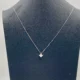 Collana Punto Luce con Diamante in Oro Bianco 18kt o 750