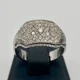 Anello Pave' in Oro Bianco 18kt o 750 e Diamanti