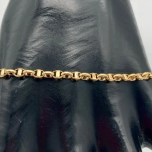 Bracciale Uomo Maglia Piolino in oro Giallo 18kt 750