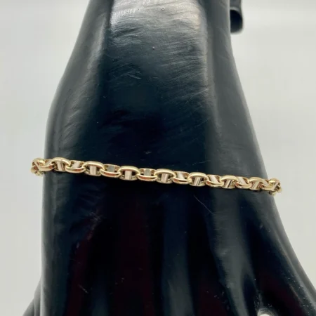 Bracciale Uomo Maglia Piolino in oro Giallo 18kt 750