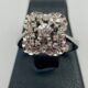 Anello Vintage in Oro Bianco 18kt o 750 e Diamanti